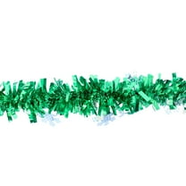 CuiLiyq 6 PCS Christmas Decoration Pinstripe Ribbon, 6.56 Ft Plastic Snowflake Strips for Christmas Tree Decoration, for Home Holiday Wedding Birthday Party Decoration (Green)