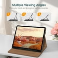 thumbnail image 5 of Fintie Folio Case for iPad Pro 13-inch (M4) 2024, Multi-Angle Viewing Protective Stand Cover with Pencil Holder & Pocket, Auto Sleep/Wake, Brown, 5 of 10