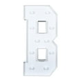 thumbnail image 2 of Balsa Circle 4 feet White Marquee Letter B Warm White LED Lighted Sign Wedding Event Graduation Party, 2 of 8