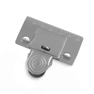 Yeacher Tape Measuring Precise Reading Clip Stainless Steel Tape Measure Positioning Corner Edges Clamp Fixed Measuring Accessory