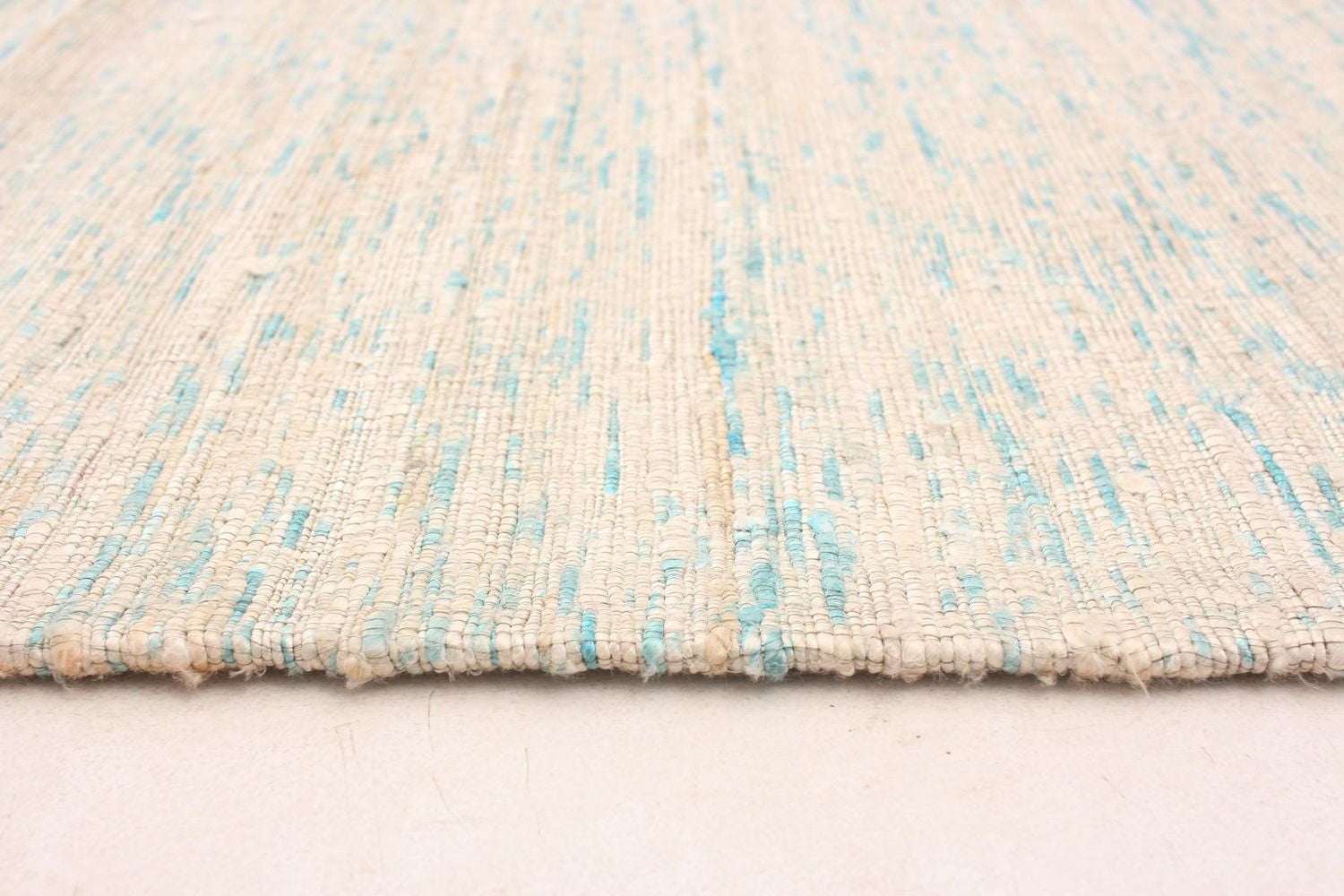 ECARPETGALLERY 5'1" x 8'0" Transitional Collage Handmade Area Rug for Living Room, Dining Room and Bedroom in Ivory