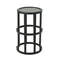 thumbnail image 2 of Carlo Outdoor 11 Inch Grey Finish Ceramic Tile Side Table, 2 of 4