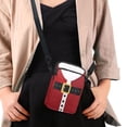 thumbnail image 4 of HELLHERO Santa (Bag Only) Shoulder Bag Polyester, Women Adjustable Shoulder Strap 2 Zippers Messenger Bag, Leakproof, 4 of 7