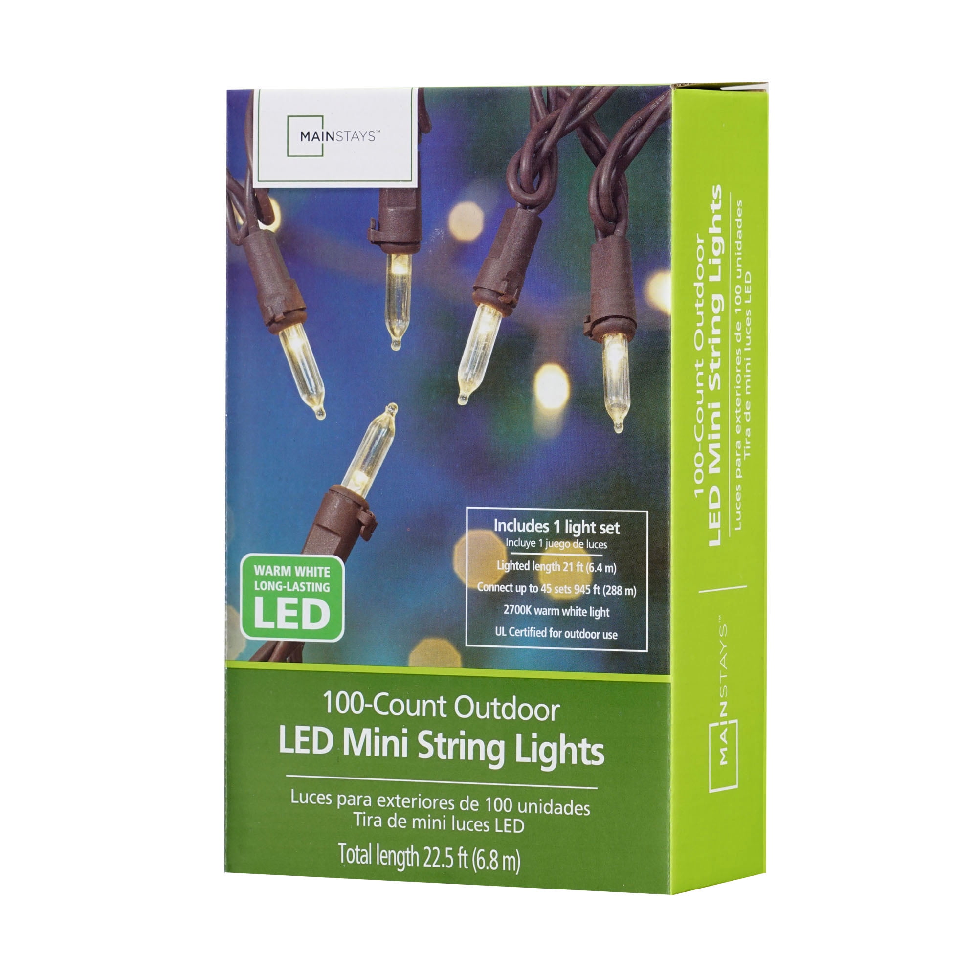 Mainstays 100 count sale led mini lights
