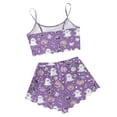 thumbnail image 3 of Hvot&aat Halloween Pajamas Sets for Women Pumpkin Ghost Print Camisole Tank Tops and Shorts Casual Holiday Funny Sleepwear, 3 of 5