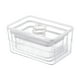 thumbnail image 1 of Contenedor de almacenamiento, organizador de gabinete con tapa, contenedor de almacenamiento de alimentos, refrigerador, organizador de alimentos para 3 piezas, 1 of 9