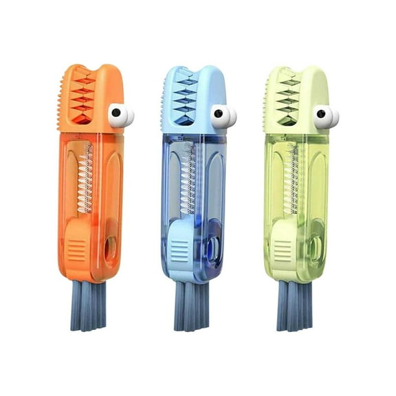 3-In-1 Gap Cleaning Brush Set, Multi-Surface Dust Brush For Blinds, Keyboard, Car Vents, 3Pc Flexible Duster Tools For Home Detail Cleaning