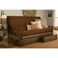 thumbnail image 5 of Tucson Frame-Rustic Walnut Finish-Suede Chocolate Mattress Kodiak Furniture, 5 of 6