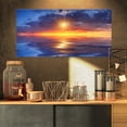 thumbnail image 1 of Reflet de Coucher de Soleil Nuageux sur Lac - Grande Impression sur Toile, 1 of 3