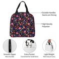 thumbnail image 3 of Pofeuu Dancing Skeletons Floral Garden Print Lunch Bag Lunch Box Large Capacity Insulated Lunch Bag for Adult, Leakproof Reusable Lunch Tote Bags for Work, 3 of 5