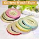 thumbnail image 4 of Cinta Washi con Brillos Uxcell, 1.2 Pulgadas (An) x 55 Yardas (L) Cinta Decorativa Autoadhesiva para Manualidades, Envoltura de Regalos, Álbum de Recortes, Decoraciones de Fiesta, Tono Plateado, 4 of 6