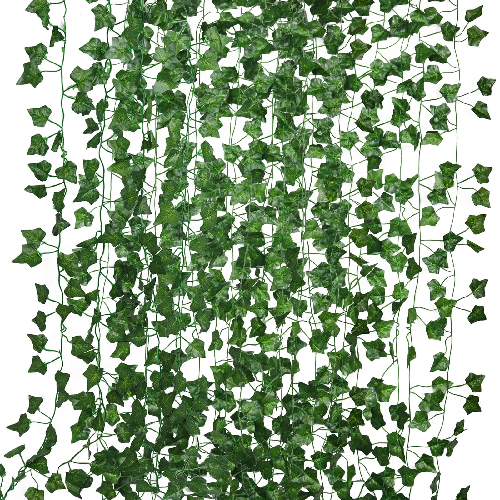 RECUTMS Ivy Fake Vines 24 Pack 173 ft Artificial Ivy with 200 LED String  Light Leaves Wall Decor for Room Garden Office Wedding Wall Decor 