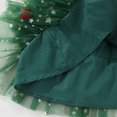thumbnail image 6 of WIBACKER Toddler Baby Girl Xmas Princess Dress Ruffle Sleeveless Summer Tutu Dresses Tiered Ruffle with Pom Poms Tulle Sundress 1-6Y, 6 of 9