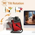 thumbnail image 2 of Powerful Portable Heating Cannon, 2000W Quick Heating with 90° Adjustable Angle & 3S Fast Heat, Tip-Over Protection Electric Heater for Garage, Tent, Indoor Outdoor Use (1pcs), 2 of 9