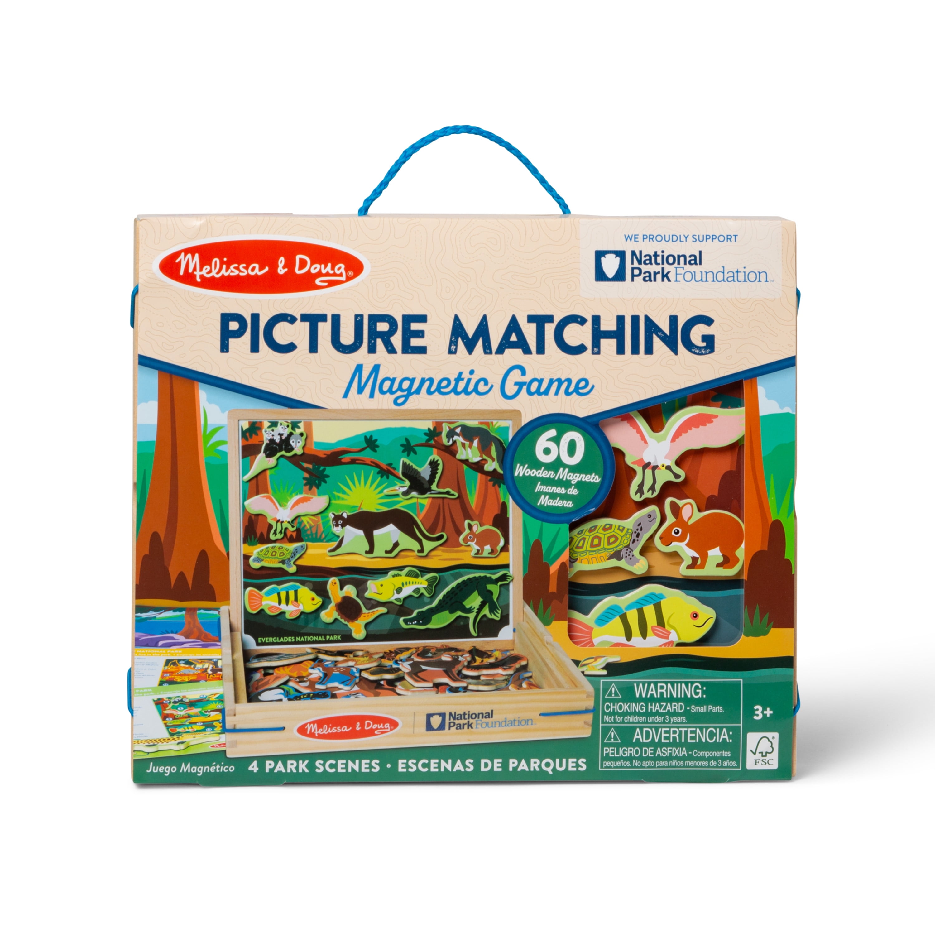 Melissa & Doug National Parks Wooden Picture Matching Magnetic Game - FSC Certified