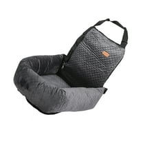 Unique Bargains Dog Car Seat Booster Seat Adjustable Straps for Medium Small Sized Puppy Cat Pets Non Slip Bottom Gray