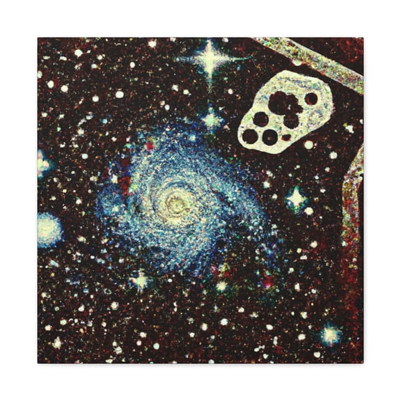 Cosmic Splendor Pointillism - Canvas