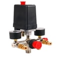 thumbnail image 1 of 90 - 120psi Air Compressor Manifold Regulator with Durable Pressure Gauges & Switch Control, 1 of 3