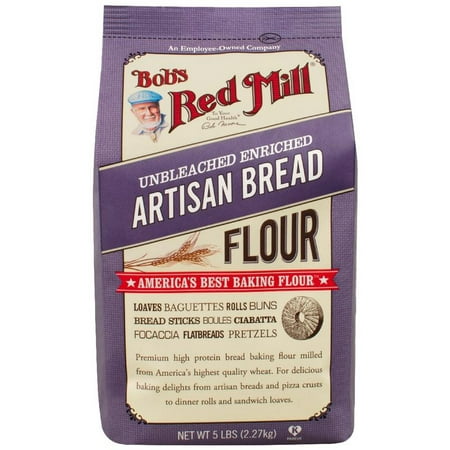 Bob's Red Mill Artisan Bread Flour 5 lb (4 count) (Best Flour For Artisan Bread)