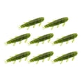 thumbnail image 2 of 8 señuelos de pesca blandos, gusanos, cebos artificiales portátiles realistas para río Verde, 2 of 9