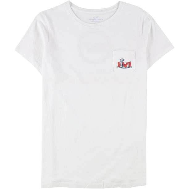Camiseta gráfica Vineyard Vines para mujer SuperBowl LVI whitecap XL