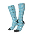 thumbnail image 2 of Fotbe Cat Fish print Women's Men's Novelty Crew Socks Cotton Socks Knee High Socks for Walking,Running,Nurses,Pregnancy, 2 of 8