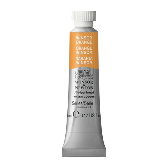Winsor & Newton Professional Watercolor, 5ml, Winsor Orange