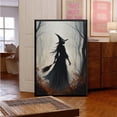 thumbnail image 3 of JFHCQJPK Witch in the Forest Halloween Print Wall Art Poster Witch Decor Vintage Print Dark College Wall Art Victorian Gothic Room Decor Canvas Wall Print8x12in Metal blackFramed, 3 of 8