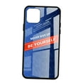 thumbnail image 1 of Cubierta de la caja del teléfono Vidrio de lujo NUNCA TE RINDAS SEA USTED MISMO Funda para teléfono para iPhone 11 Azul 6.5 pulgadas 6.5 pulgadas Magideal Cubierta de la caja del teléfono, 1 of 6