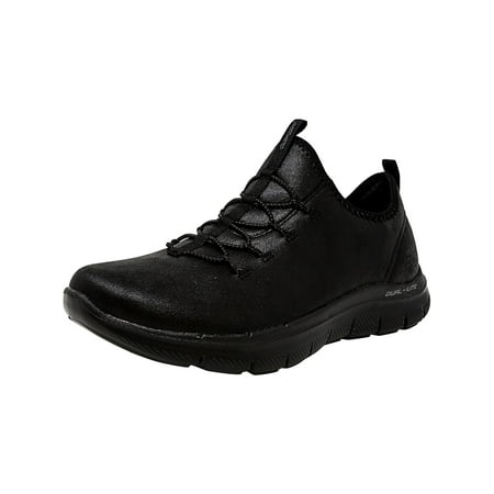 Skechers Women's Flex Appeal 2.0 - Top Story Black Ankle-High Walking Shoe 8M