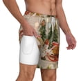 thumbnail image 3 of Balery Holiday Christmas Stars Mens Swim Trunks Swim Shorts for Men Quick Dry Inseam Beach Shorts with Compression Liner Pocket-Small, 3 of 9
