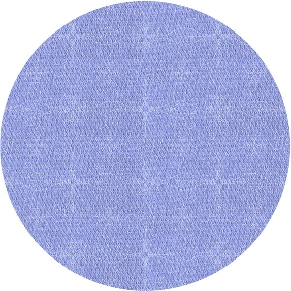 Ahgly Company Machine Washable Indoor Square Transitional Light Slate Blue Area Rugs, 3' Square