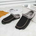 thumbnail image 3 of Zapatos Peludos Invierno Pantuflas Cálidas Piel para Hombres Prevención Accidentes Parejas Al Aire Libre, 3 of 9