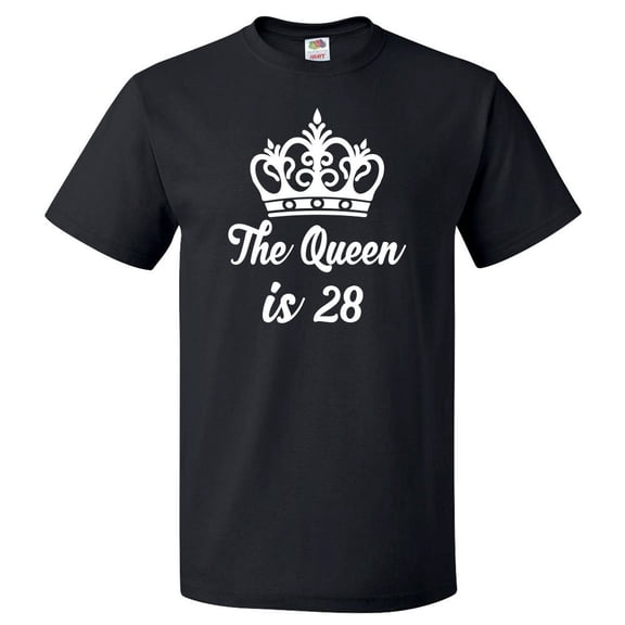 28th Birthday Gift For 28 Year Old Queen Is 28 T Shirt Gift