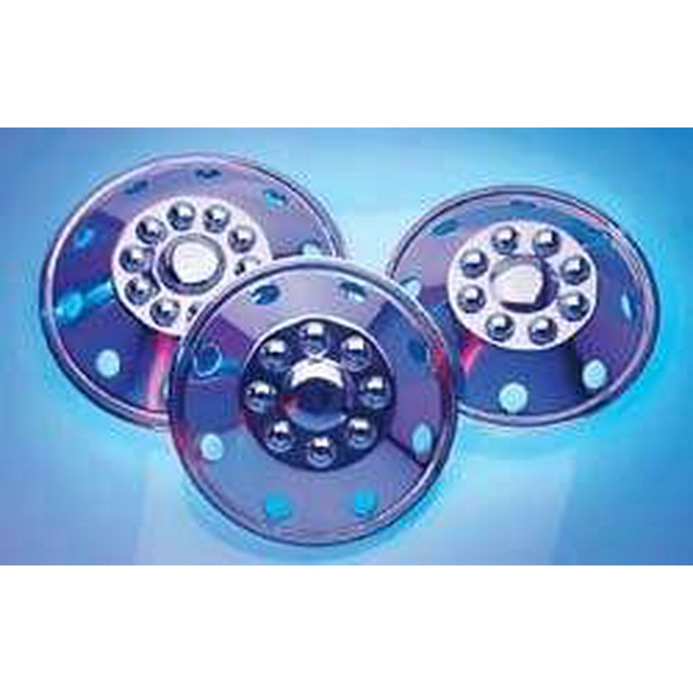 Dicor (SHFM16) 16" Stainless Steel 8Lug Single/Dual Wheel Cover, (Set