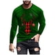 thumbnail image 2 of Blusas y camisas de manga larga y cuello redondo para hombre, informales, con estampado navideño, deportivas, de poliéster., 2 of 5