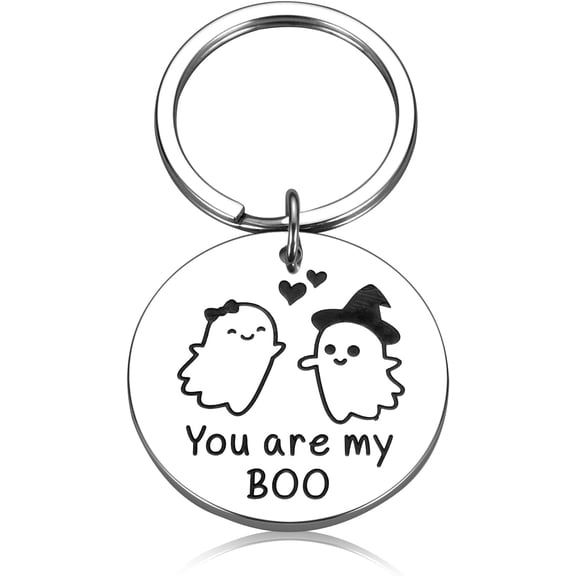 Halloween Boo Basket Items for Men Husband Cute Anniversary Couple Gifts for Women Men Spooky Halloween Keychain Gifts for Him Boyfriend Couple Boo Basket Stuffers for Husband Wife