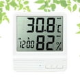 thumbnail image 4 of MasteelfCA Digital Hygrometer Thermometer Temperature Humidity Monitor High Precision Meter (White), 4 of 4