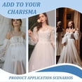 thumbnail image 6 of 1 Pair Polyester Detachable Long Mesh Sleeves White Fingerless Gloves Sheer Gloves 59.5cm Long Bridal Arm Sleeves Women Long Lace Gloves for Wedding Dess Sweater Prom Opera Theme Party for DIY, 6 of 7