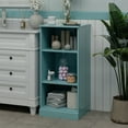 thumbnail image 5 of Palace Imports 100% Solid Wood 16.5" Bathroom Cabinet with Adjustable Shelves, Aqua Blue, 5 of 6