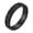 Black, variant on Women's Tulip Flower Rings Stainless Steel Exaggerated Band Jewelry Silver Size 7