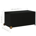thumbnail image 4 of vidaXL Garden Storage Box Black 120x65x61 cm Poly Rattan, 4 of 5
