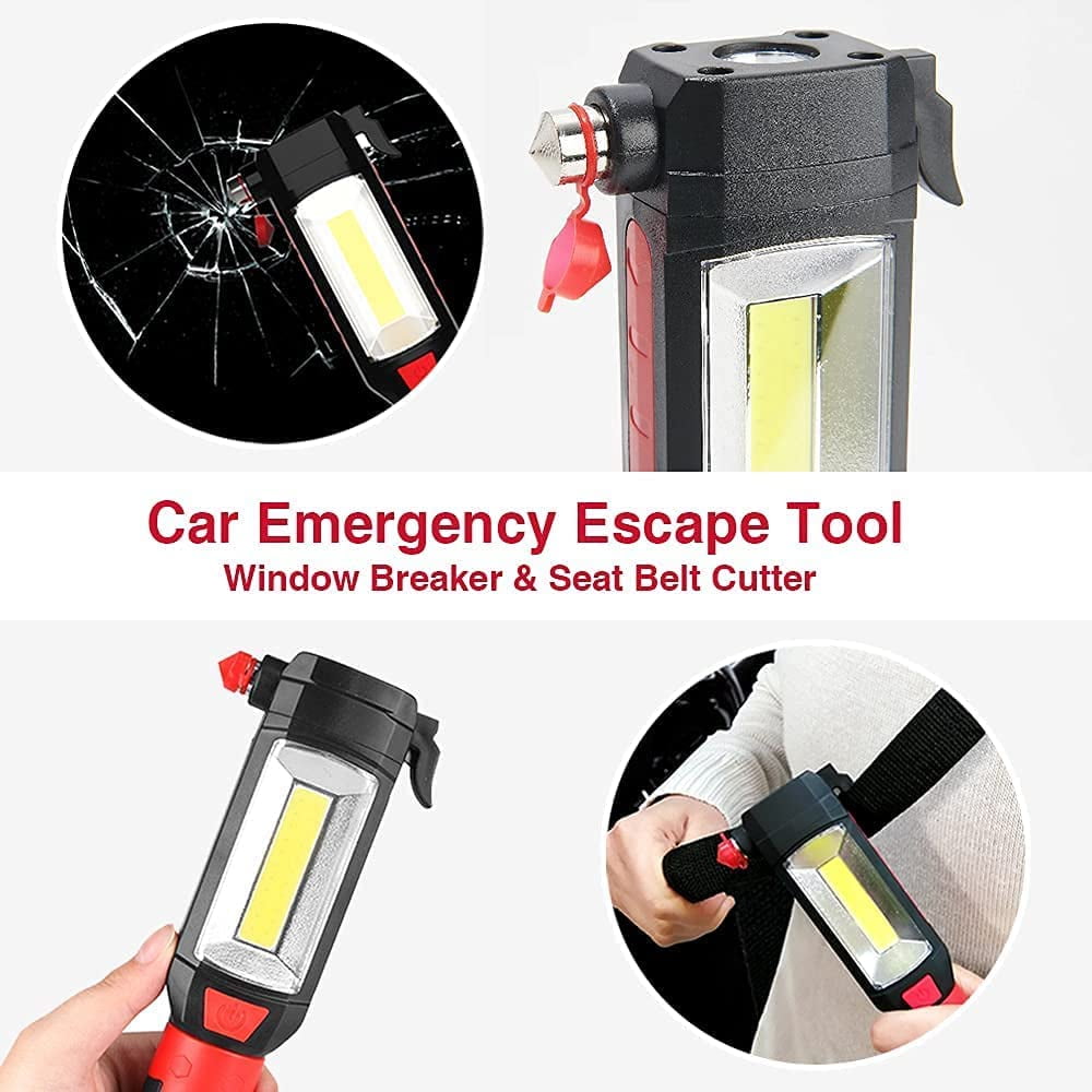 Torch Light & Emergency Tool 8 in 1 Worklight Flashlight-Water Shock Resistance-As Seen On TV 180 Lumen