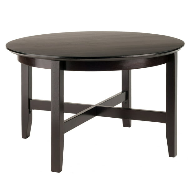 Winsome Wood Toby Round Coffee Table, Coffee Table Espresso Round