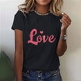 thumbnail image 2 of VKOYWKM Valentine's Day Heart T Shirts Romantic Love Graphic Tees Short Sleeve Casual Spring Tops Crew Neck Loose Fit Valentine T-Shirts, 2 of 6