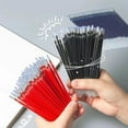thumbnail image 4 of 50-Pack 0.5Mm Full Needle Pen Refills for Ballpoint Pens, Smooth Black Ink Cartridges for Writing and Office Use, High-Quality Design, Cxui Pen Refill, Pack of Pen Refills Red, 4 of 4
