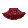 thumbnail image 1 of Falda tutú para niñas Ropa de baile para niños Vestido de princesa Falda de malla Faldas de baile Rojo L, 1 of 8
