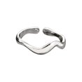 thumbnail image 1 of Thumb Ring Irregular Line Shape Adjustable Opening Design Finger Ring Stainless Steel Finger Band Versatile Jewelry Gift, 1 of 8
