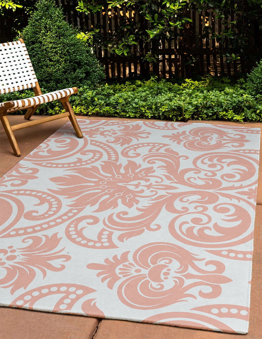4' x 6' Simply Daisy Alexys French Country Chenille Area Rug, Blush