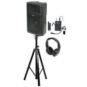 Samson RS115A 15" 400w Speaker+Bluetooth+Wireless Headset for Yoga/Spin/Pilates